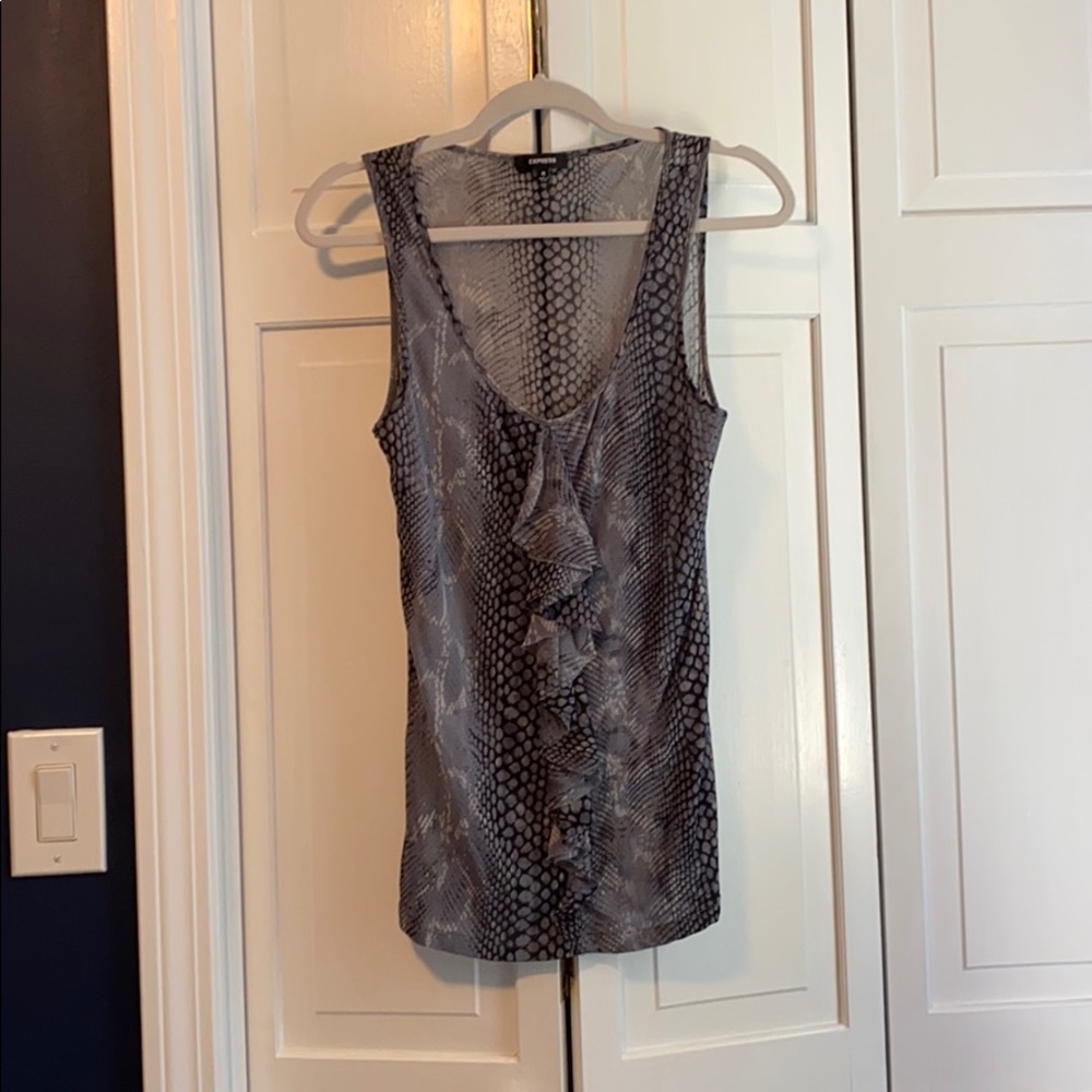 Express Animal Print Casual Top